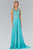 Beaded Bateau Neck A-Line Gown GL1410