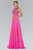Beaded Bateau Neck A-Line Gown GL1410