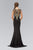 Gilt Illusion Lace Trumpet Gown  GL1414