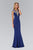 Gilt Illusion Lace Trumpet Gown  GL1414