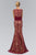 Bejeweled Illusion Trumpet Gown GL1415
