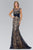 Bejeweled Illusion Trumpet Gown GL1415
