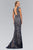 Embellished Jewel Neck Gown GL1420