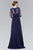 Sheer Sleeves and Back Chiffon A-line Gown GL1424