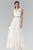 Sleeveless Beaded Lace Long Dress GL1460