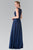 Sleeveless Beaded Lace Long Dress GL1460