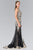 Ornate Lace Illusion Trumpet Gown GL1462