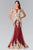 Ornate Lace Illusion Trumpet Gown GL1462