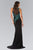 Beaded Lace Applique Mermaid Gown GL1471