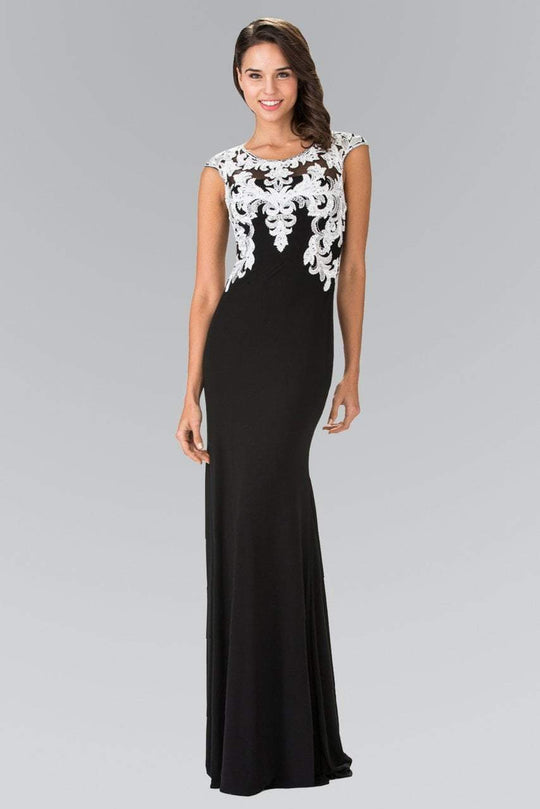 Embellished Lace Applique Gown GL1472