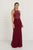 GL1507 Illusion Tonal Beaded Jersey Sheath Gown