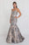 GL1508 Sequined Strapless Fitted Trumpet Gown