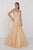 GL1510 Sleeveless Fitted Tulle Trumpet Gown