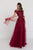 GL1516 Floral Appliqued Off-Shoulder Evening Gown