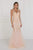 GL1518 Embellished V-Neck Mermaid Gown