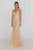GL1518 Embellished V-Neck Mermaid Gown