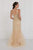 GL1518 Embellished V-Neck Mermaid Gown