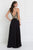 GL1526 Lace Embellished High Neck Chiffon Gown