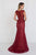 GL1531 Embellished Illusion Fitted Evening Dress