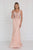 GL1533 Bead Embellished Fitted Evening Gown