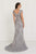 GL1540 Lace Embroidered V-neck Sheath Dress