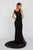 GL1544 Beaded Lace Illusion Scoop Sheath Dress
