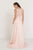 GL1545 Jacquard Illusion Appliqued A-Line Gown