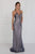 GL1546 Embellished Deep V-neck Sheath Dress