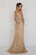 GL1547 Glitter High Halter Tulle Sheath Dress
