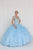 GL1551 Jeweled Sweetheart Ruffled Ballgown With Bolero