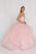 GL1551 Jeweled Sweetheart Ruffled Ballgown With Bolero