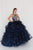 GL1552 Jeweled Illusion Halter Ballgown with Bolero