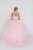 GL1553 Bejeweled Ruffled Ballgown With Sheer Bolero