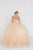 GL1554 Bejeweled Organza Ruffled Ballgown