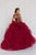 GL1556 Cap Sleeve Gilded Illusion Tiered Ballgown