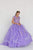 GL1557 Embroidered Illusion Bateau Ballgown With Bolero