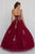 GL1560 Strapless Beaded Sweetheart Tulle Ballgown