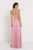 Elizabeth K - GL1563 Gilded Illusion Halter Chiffon A-line Dress In Pink