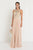 GL1564 Bedazzled Illusion Halter Chiffon A-line Dress