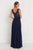 GL1566 Beaded Square Neck Chiffon A-line Dress