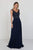GL1567 Sleeveless Bead Embroidered Chiffon A-Line Gown