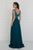 GL1567 Sleeveless Bead Embroidered Chiffon A-Line Gown