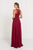 GL1570 Embroidered Illusion Halter Chiffon A-line Dress