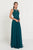 GL1570 Embroidered Illusion Halter Chiffon A-line Dress