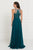 GL1570 Embroidered Illusion Halter Chiffon A-line Dress