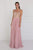 GL1571 Gold Embroidered Sweetheart Chiffon A-line Dress