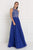 GL1572 Embellished Illusion Jewel Chiffon A-line Dress