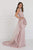 GL1584 Lace Illusion Bateau Gown with Tulle Overlay