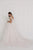 Elizabeth K Bridal Jewel Adorned Off Shoulder Trailing Paneled Gown GL1589 In White and Nude