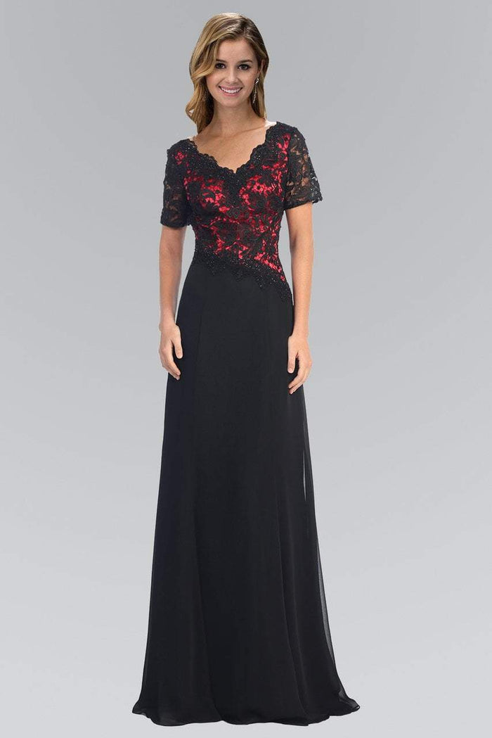 Lace V-Neck A-Line Dress GL2000